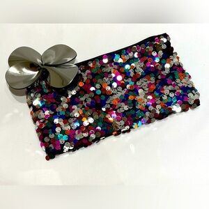 MAC Cosmetics Sequined Clutch